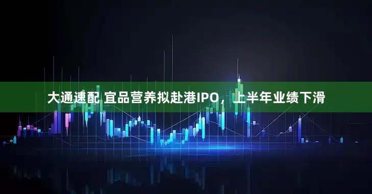 大通速配 宜品营养拟赴港IPO，上半年业绩下滑