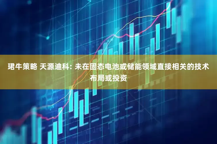 珺牛策略 天源迪科: 未在固态电池或储能领域直接相关的技术布局或投资
